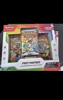 Pokemon TCG First Partner Illustration Collection Series 1 Promo Box - Sealed - Image 1