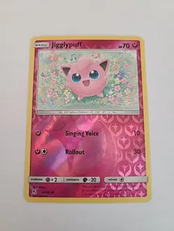 Pokemon 2019 Hidden Fates Jigglypuff 41/68 Reverse Holofoil NM - Image 1