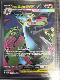 Pokemon TCG Mega-Charizard-EX Evolutions Holo Full Art Ultra Rare - Image 1