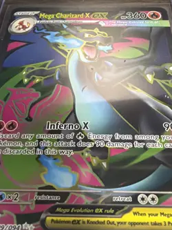 Pokemon TCG Mega-Charizard-EX Evolutions Holo Full Art Ultra Rare - Image 2