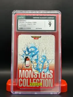 Pokemon Gyarados #130 Japanese Bandai Carddass Vending Series RED cgc 9 pop 7 - Image 1