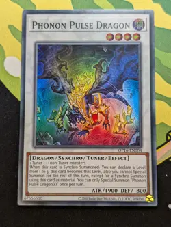Photon Pulse Dragon OP16-EN008 Super Rare YuGiOh TCG Card VLP - Image 1