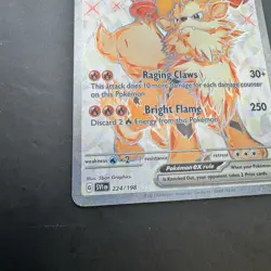 Arcanine ex 224/198 Ultra Rare Scarlet & Violet Pokemon Card NM 2023 Collectible - Image 3
