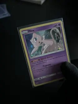 Mew SM215 Holo Promo Pokemon Card | Hidden Fates Pin | Sun & Moon Black Star - Image 1