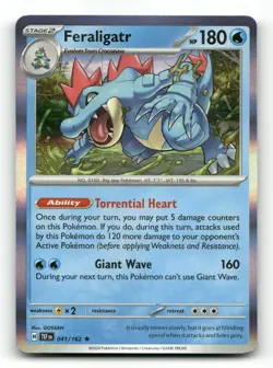 Feraligatr 041/162 - Temporal Forces Holo - Pokemon Card NM/M - Image 1