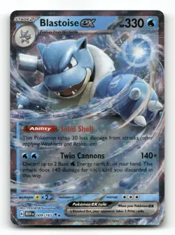Blastoise ex 009/165 - 151 - Pokemon Card NM/M - Image 1