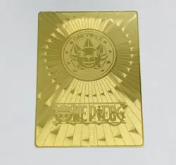 Zoro And Nami - One Piece Trading Card Heavy Metallic Gold Laser Etched Art Tc3 - Image 4