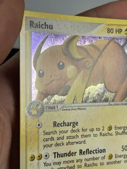 Pokemon Card Raichu 12/112 Holo EX Red Fire Green Leaf - Image 3