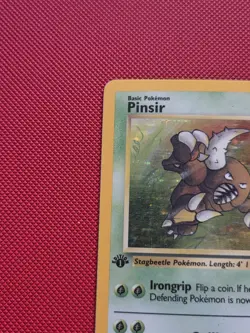 Pokemon 1st Edition Pinsir 9/64 Jungle TCG Rare Holo Card 1999 WOTC - Image 4