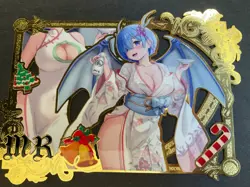Goddess Story Gold METAL Card - Maiden Party - Serial Number #/200! Rem Anime - Image 1