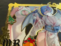Goddess Story Gold METAL Card - Maiden Party - Serial Number #/200! Rem Anime - Image 3
