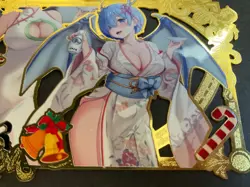 Goddess Story Gold METAL Card - Maiden Party - Serial Number #/200! Rem Anime - Image 4