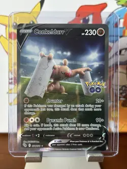 🔹Conkeldurr V 074/078 Ultra Rare Full Art🔹Pokemon GO 2022 TCG Card - Image 1