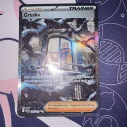 Pokemon TCG Grusha Paldea Evolved Trainer Holo Card 268/193 Near Mint - Image 1