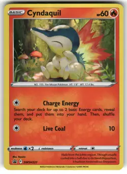 Cyndaquil SWSH221 SWSH: Sword & Shield Promo Cards NM Pokemon Card TCG - Image 1