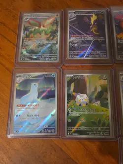 9x Japanese Pokemon TCG mixed card lot assorted sets art rares - Image 2