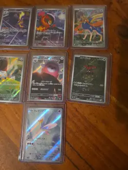 9x Japanese Pokemon TCG mixed card lot assorted sets art rares - Image 3
