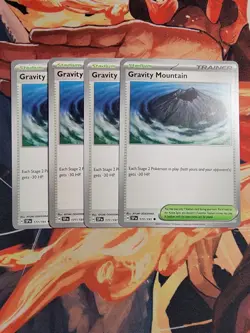 [4x Playset] Gravity Mountain 177/191-SV08: Surging Sparks (SV08) - Pokemon TCG - Image 1