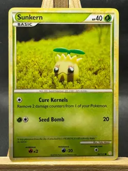 Sunkern Yuka Morii Pokemon Trading Card Game HeartGold SoulSilver 85/123 NM - Image 1