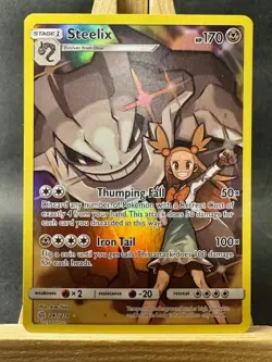 Steelix Secret Rare Pokemon Trading Card Game SM - Cosmic Eclipse 247/236 NM - Image 1