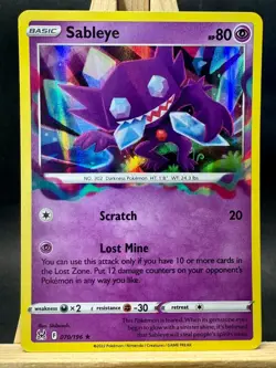 Sableye Holo Rare Pokemon Trading Card Game SWSH11: Lost Origin 070/196 NM - Image 1