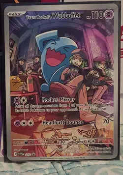 Team Rocket's Wobbuffet 203 Sv: Scarlet & Violet Promo Cards Holo - Image 1