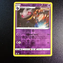 Banette #063/198 SWSH06: Chilling Reign Rare Reverse Holo Pokemon TCG - Image 1