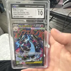 Mega Charizard X Ex Promo Holo EX CGC 10 023 Me: Mega Evolution Pokemon TCG Card - Image 1