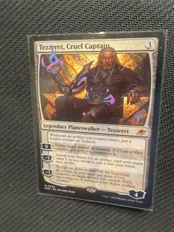 Magic: The Gathering Tezzeret, Cruel Captain PROMO Edge Planeswalker Card - Image 1