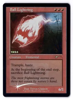 Ball Lightning NM* FOIL RETRO 30th Anniversary PROMO 2/30 mtg -UnltdCards - Image 1