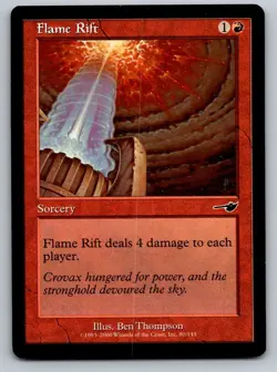 Flame Rift 80 Common Nemesis Magic: The Gathering Lightly Played - Image 1