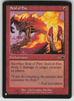 Seal of Fire Common The List Reprints 98/143 MTG Near Mint 2020 - Image 1