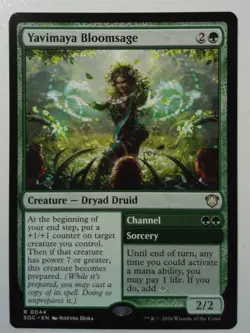 Yavimaya Bloomsage *Rare* Magic MtG x1 SOC Commander Secrets of Strixhaven - Image 1