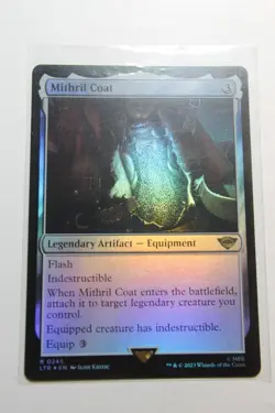 MTG Mithril Coat x1-Foil -The Lord of the Rings: Tales of Middle-earth-Lightly P - Image 1