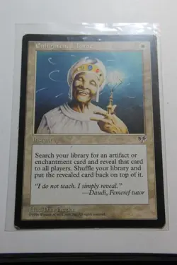 MTG Enlightened Tutor x1- -Mirage-Mod/Hvy Play - Image 1