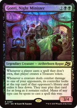 Gonti, Night Minister 87 Foil NM MTG Aetherdrift Magic - Image 1
