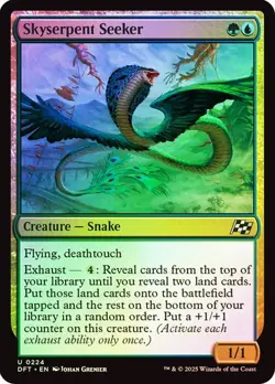 Skyserpent Seeker 224 Foil NM MTG Aetherdrift Magic - Image 1