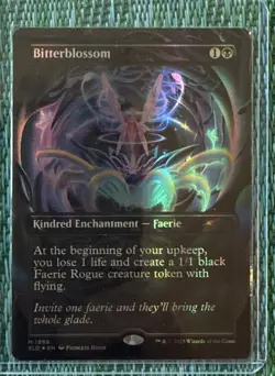 Magic The Gathering | Bitterblossom (Double Rainbow Foil) | Secret Lair Drop MtG - Image 1