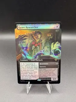 Grave Researcher Extended Art Foil 325 Secrets of Strixhaven Magic the Gathering - Image 1