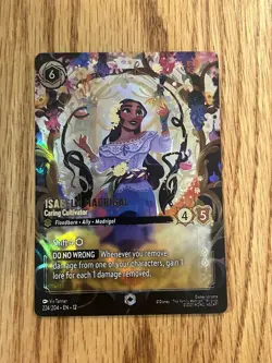 Lorcana Wilds Unknown Isabela Madrigal Caring Cultivator 224/204 Enchanted Rare - Image 1