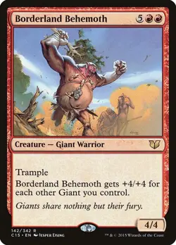 Borderland Behemoth NM #142 Commander 2015 MTG - Image 1