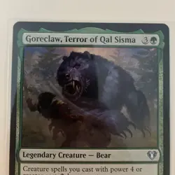NMT MTG Goreclaw, Terror of Qal Sisma Commander Masters Regular Legendary Green - Image 2