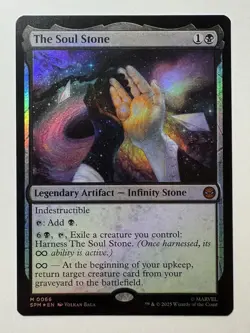 The Soul Stone Marvel's Spider - Man Magic The Gathering 0066 Mythic Foil - Image 1