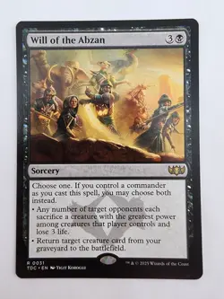 Will of the Abzan Commander: Tarkir: Dragonstorm • Regular MTG - Image 1