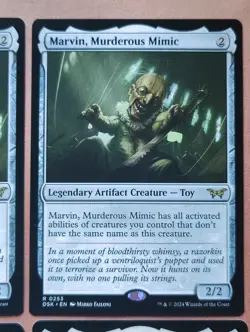 4x Marvin, Murderous Mimic **NEAR MINT** **UNPLAYED** MTG - Image 3