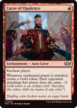 Curse of Opulence 209 Non-Foil NM MTG Commander: Tarkir Dragonstorm Magic - Image 1