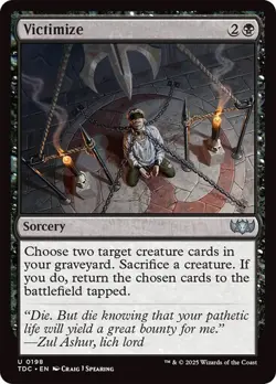 Victimize 198 Non-Foil NM MTG Commander: Tarkir Dragonstorm Magic - Image 1
