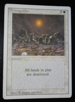 Armageddon Revised MP Moderately Played Damaged MTG Magic the Gathering - Image 1