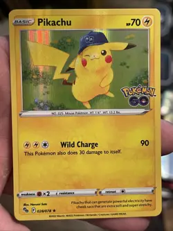 2022 Pokemon PIKACHU #028/078 Pokemon GO Promo - Holo Lightning English (A) - Image 1