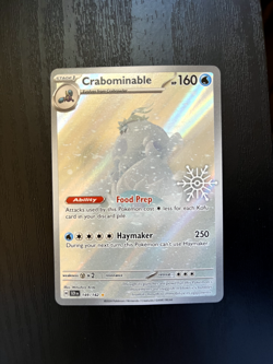 Crabominable 149/142 Holiday Snowflake Stamp Promo Pokemon Card | NM - Image 1